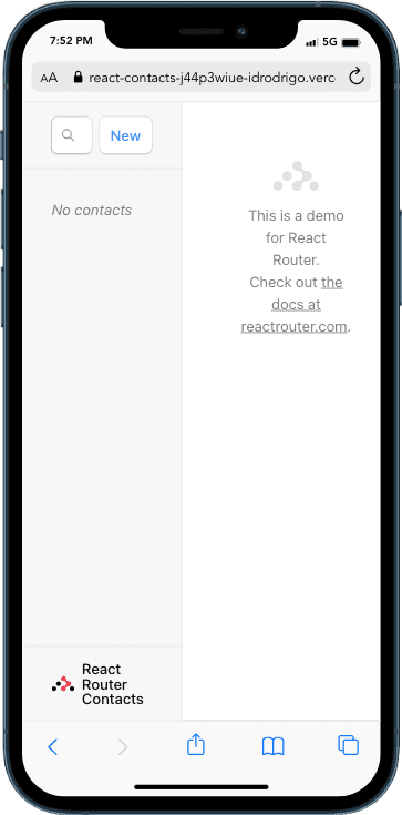 React Router Contacts